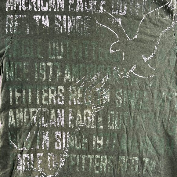 American Eagle T-Shirt Mens Size M Garden Green Short Sleeve Fit - Picture 2 of 6